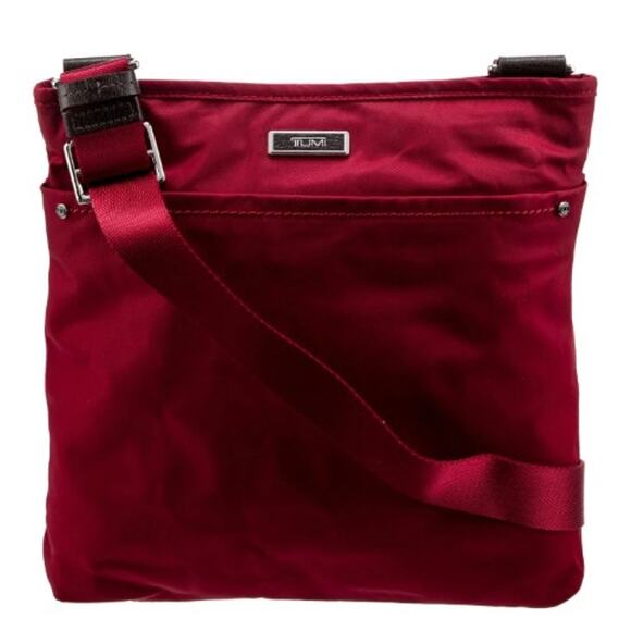 Tumi Nylon Maroon Crossbody Bag - Picture 1 of 9